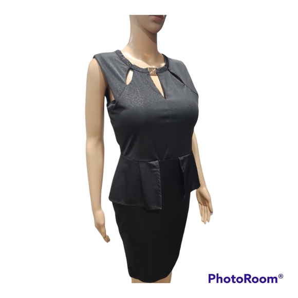 $15! Today Only! Kardashian Kollection Animal Print Peplum Dress - Picture 2 of 4